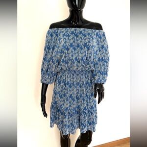 ASOS Blue and White Floral Mini Dress